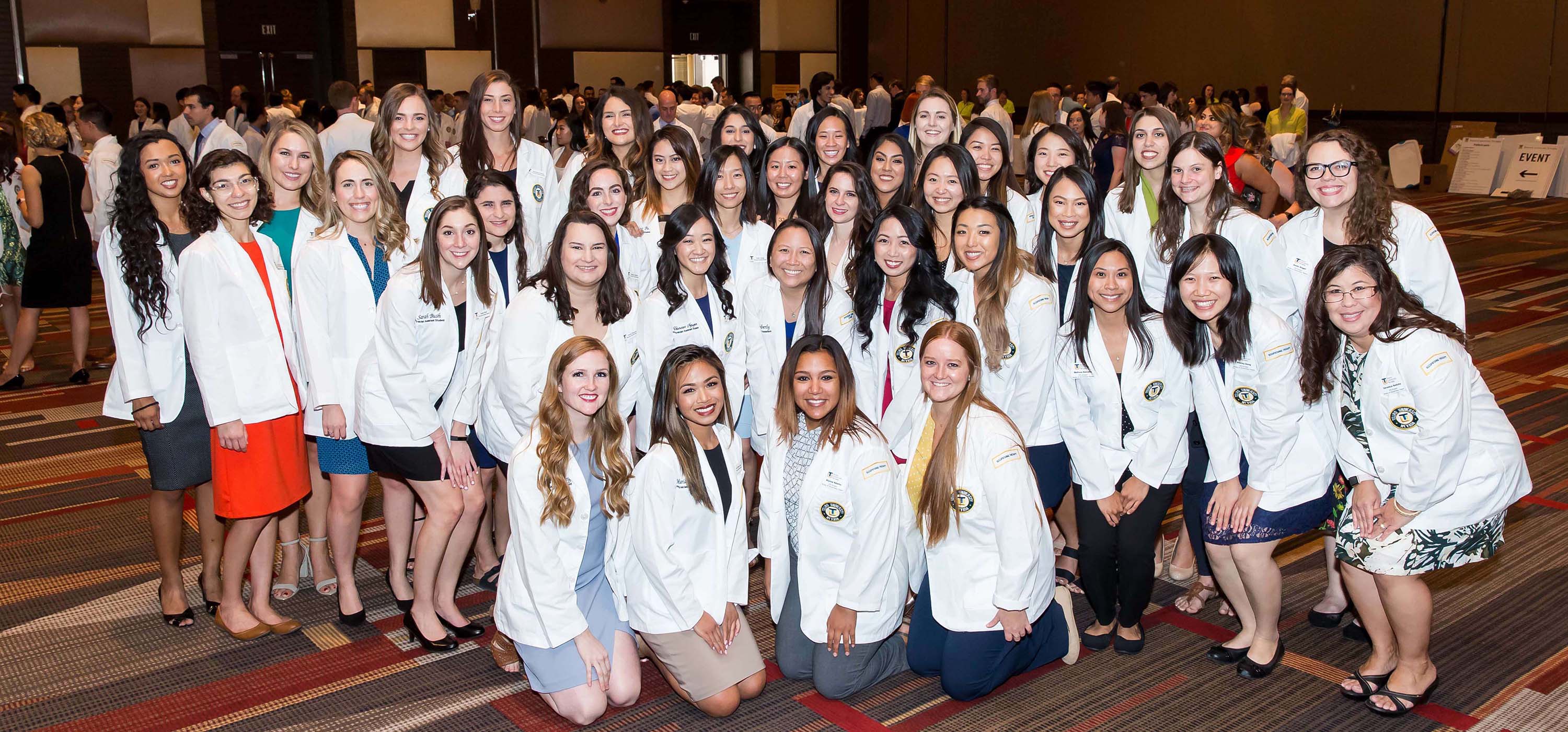 Students at the Aug. 6, 2018 White Coat Ceremony 