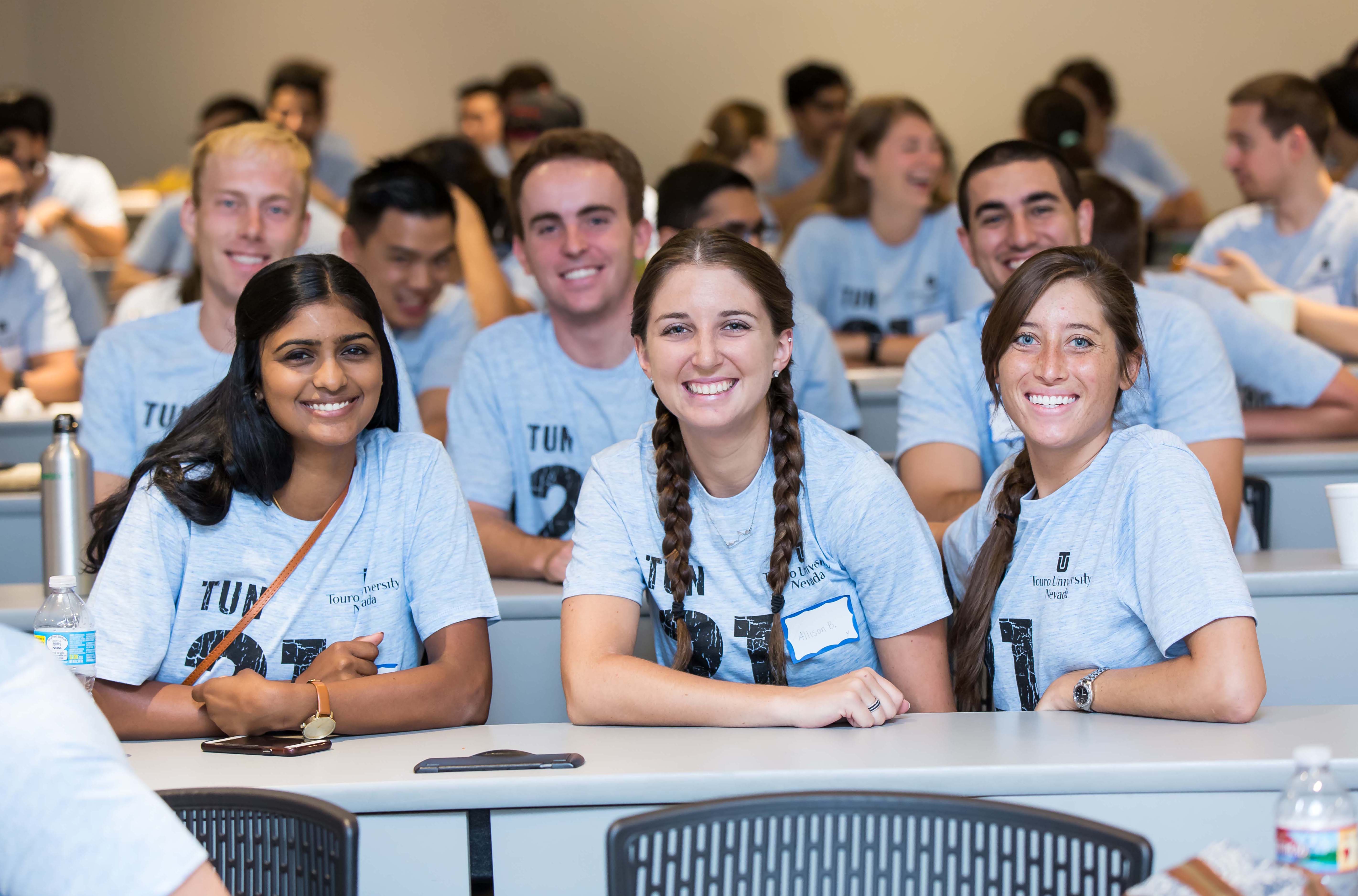 Students participate in the Day of Service. 