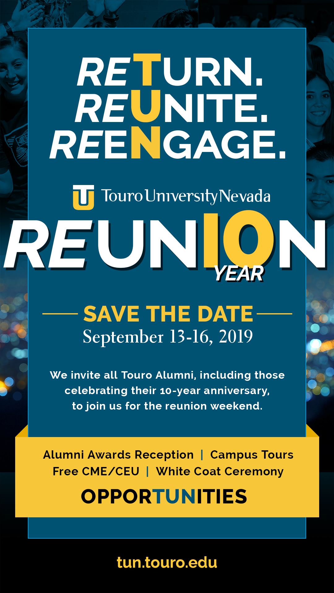 Graphic for Alumni Reunion 2019