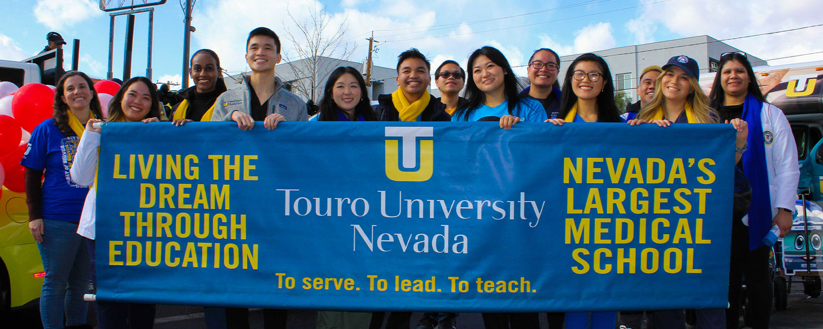 Touro Nevada students walk in the 2023 MLK Jr parade