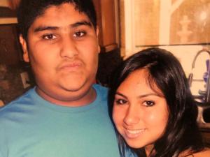 MHS student Wahdat and her brother
