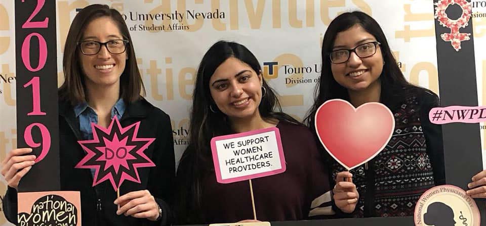 Touro University Nevada medical students during National Women Physicians Day