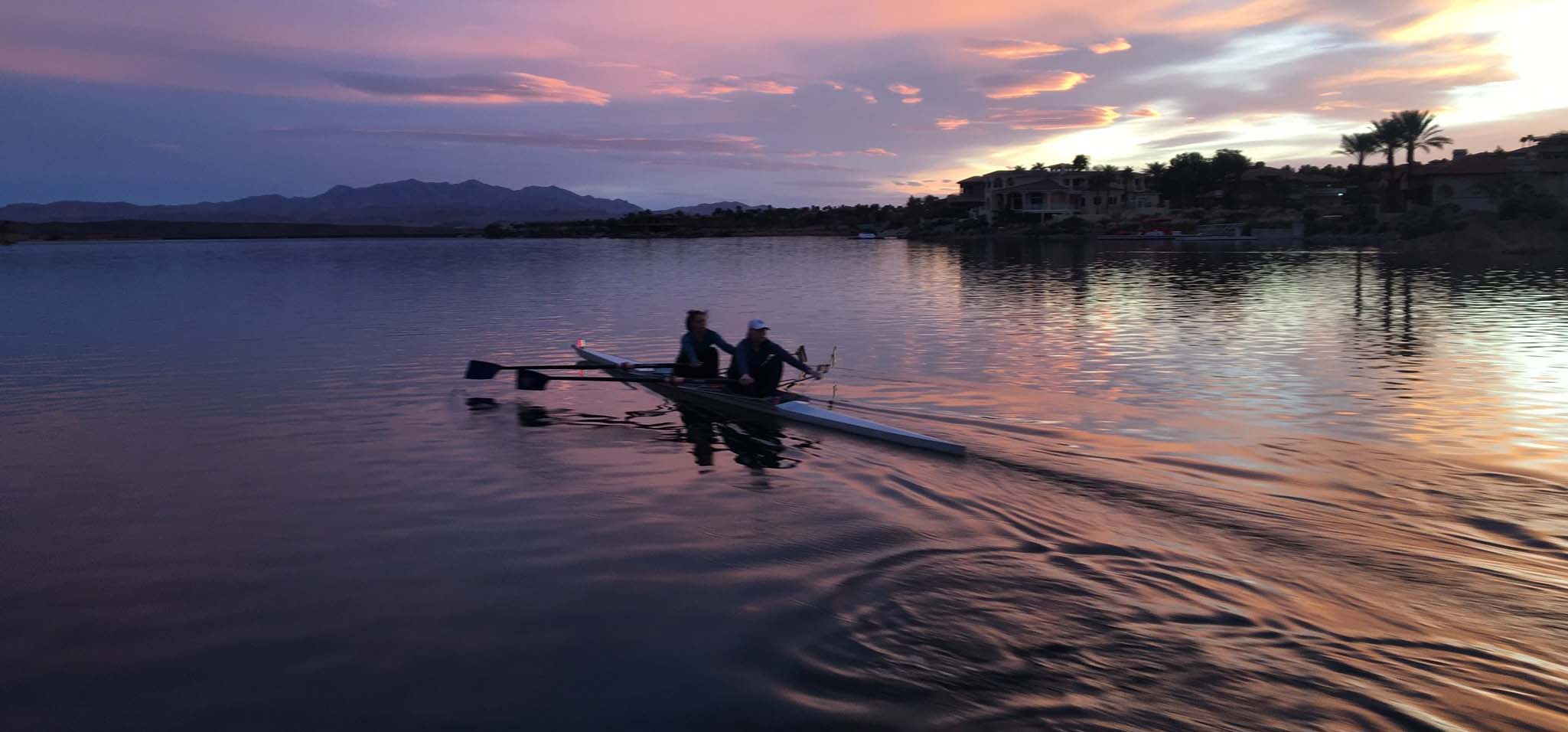 Kristina Lindquist rowing